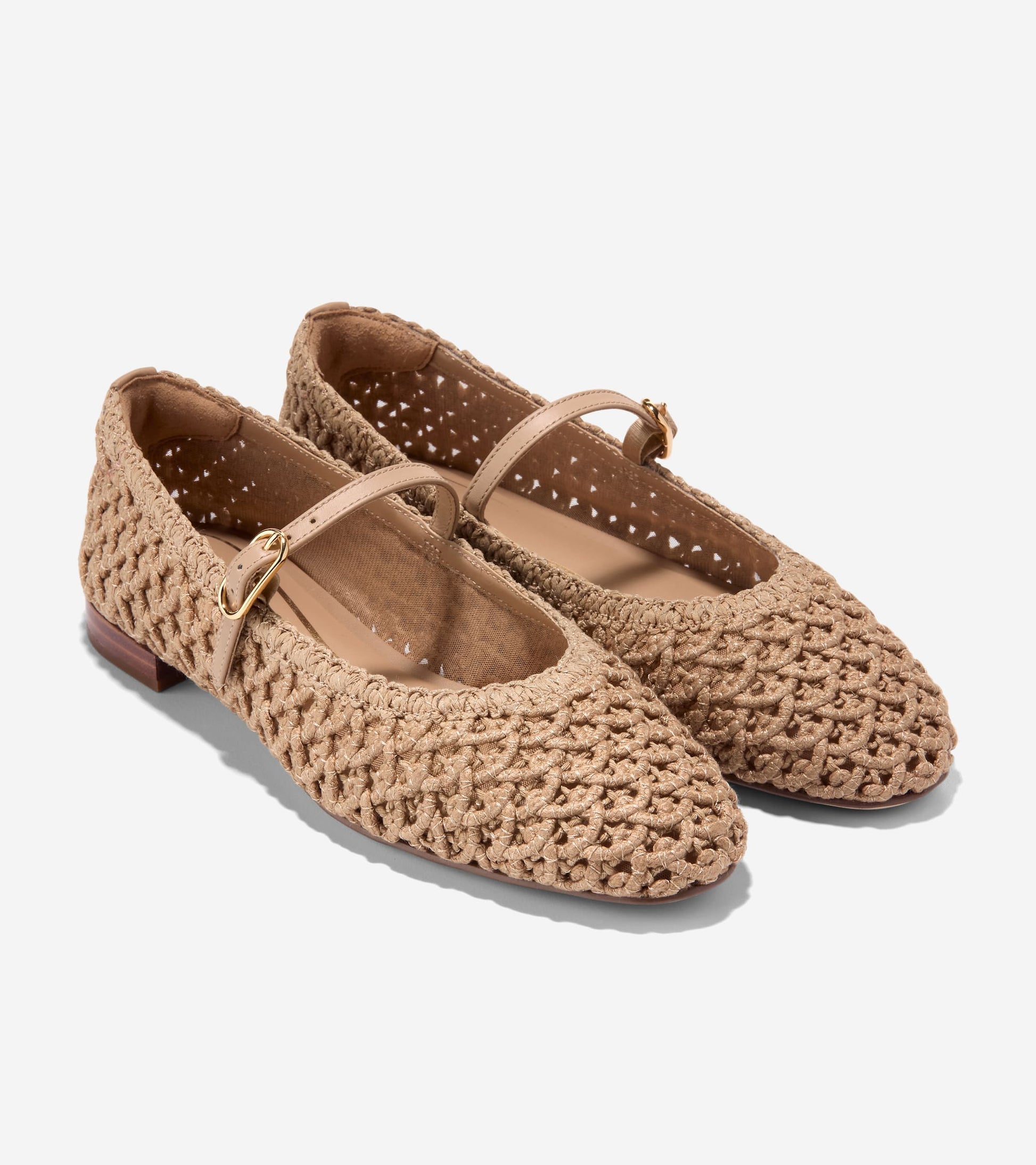 Women's Harlan Mary Jane Ballet Flats in Beige | Cole Haan