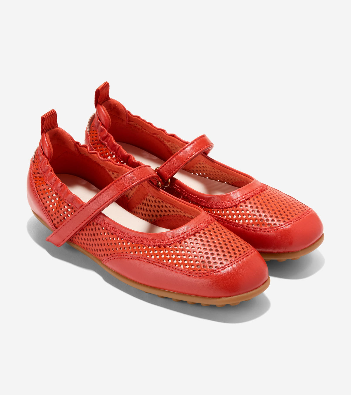 Women's GrandPrø Travina Mary Jane Ballet Flats in Red | Cole Haan