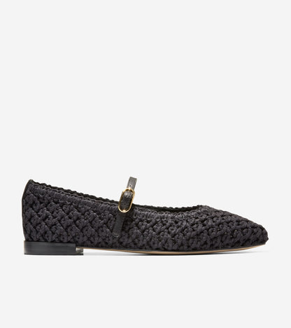 Women's Harlan Mary Jane Ballet Flats in Black | Cole Haan