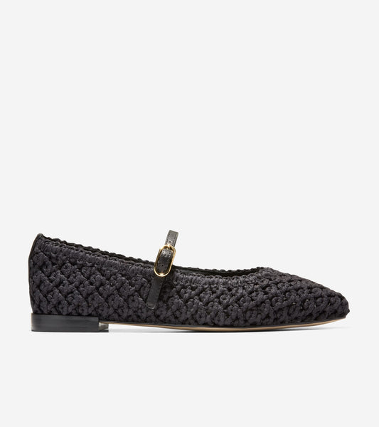Women's Harlan Mary Jane Ballet Flats in Black | Cole Haan