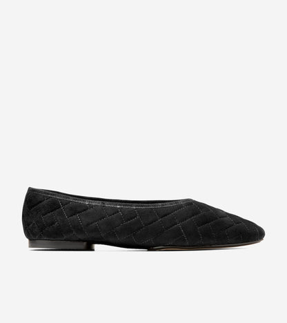 Women's Jasleen Quilted Ballet Flats in Black | Cole Haan
