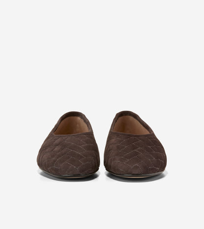 Women's Jasleen Quilted Ballet Flats in Brown | Cole Haan