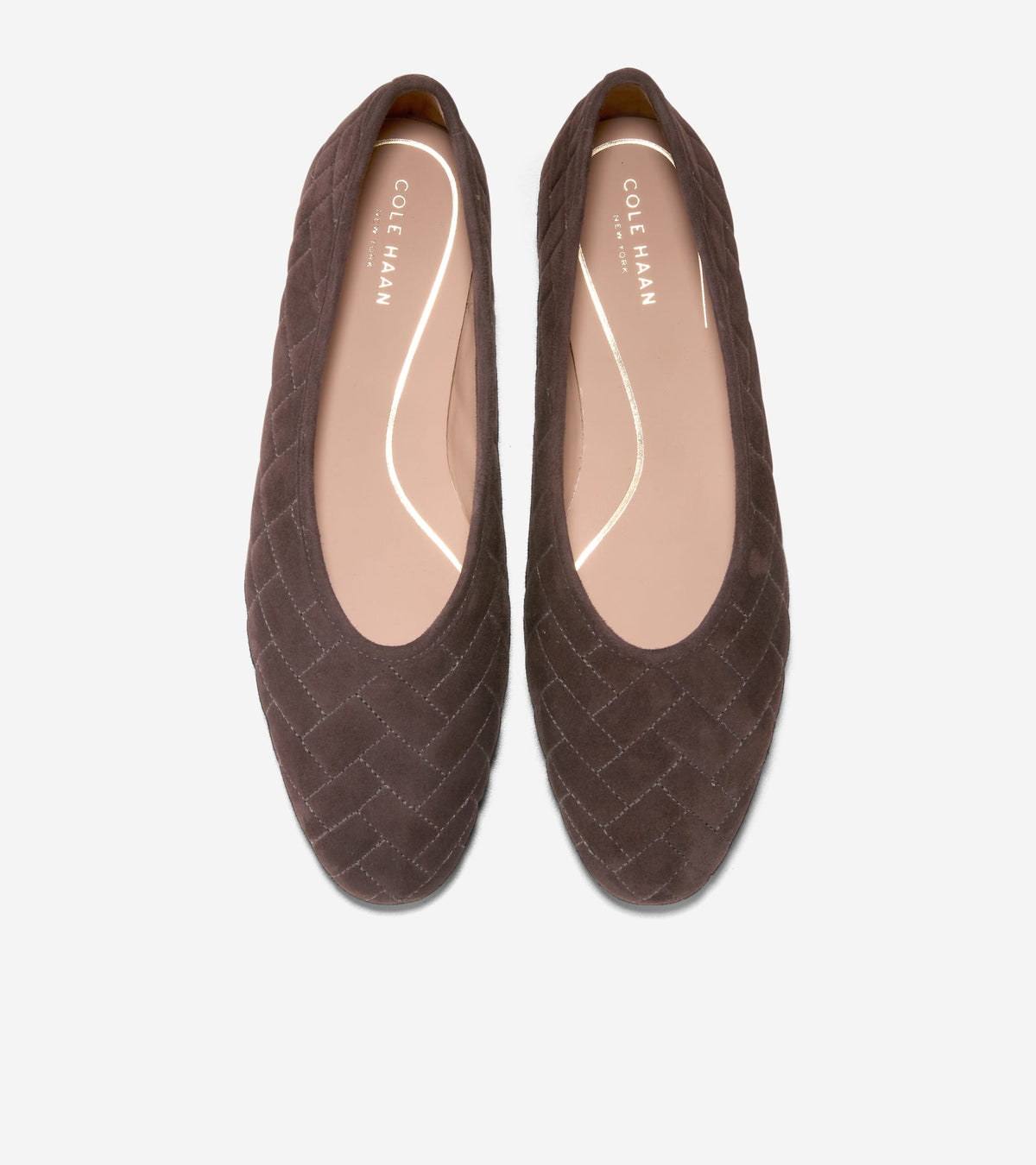 Women's Jasleen Quilted Ballet Flats in Brown | Cole Haan