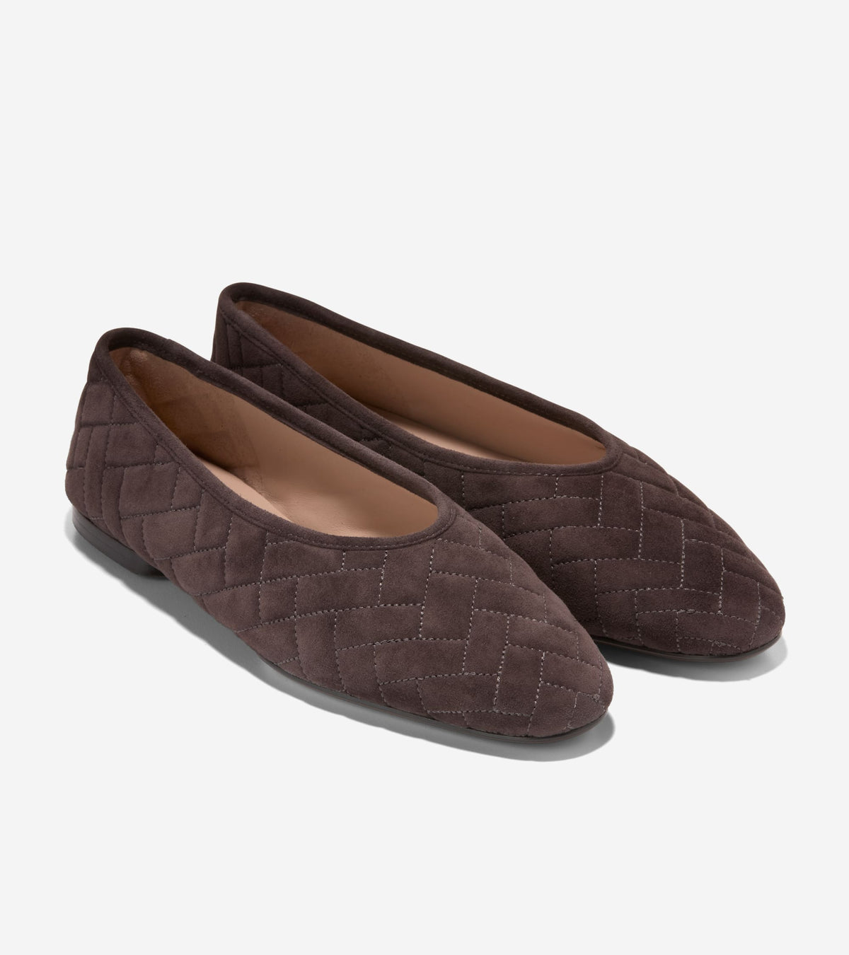 Women's Jasleen Quilted Ballet Flats in Brown | Cole Haan