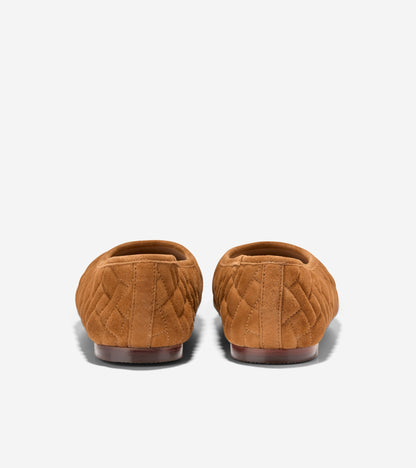 Women's Jasleen Quilted Ballet Flats in Brown | Cole Haan