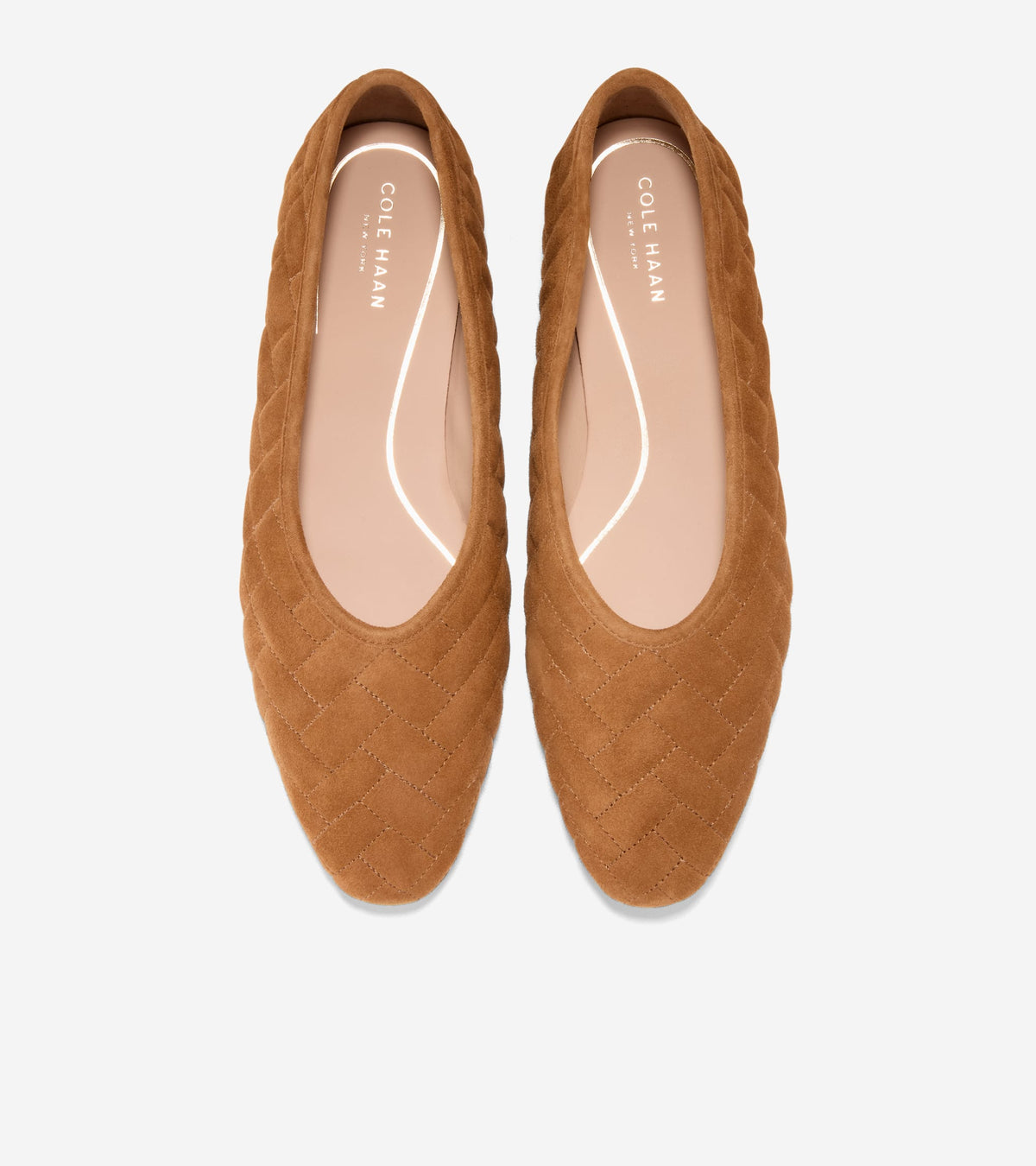 Women's Jasleen Quilted Ballet Flats in Brown | Cole Haan