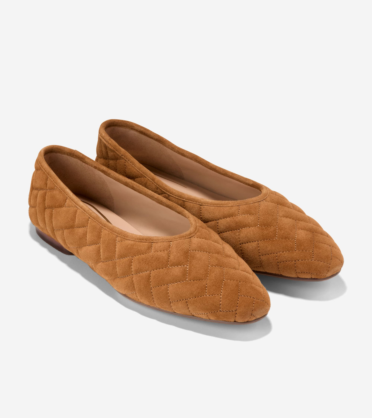 Women's Jasleen Quilted Ballet Flats in Brown | Cole Haan