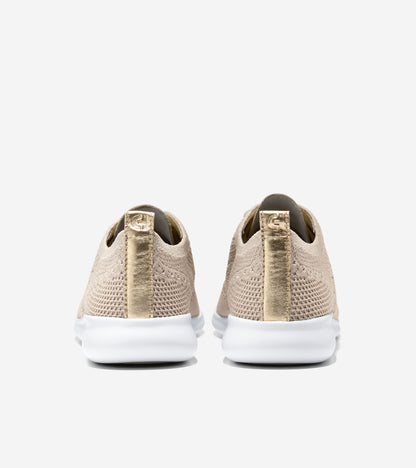 Women's 2.ZERØGRAND Stitchlite™ Wingtip Oxfords in Beige | Cole Haan