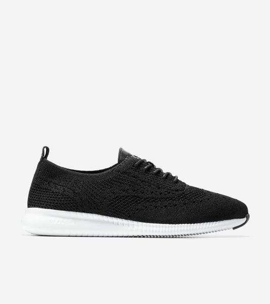 Women's 2.ZERØGRAND Stitchlite™ Wingtip Oxfords in Black | Cole Haan