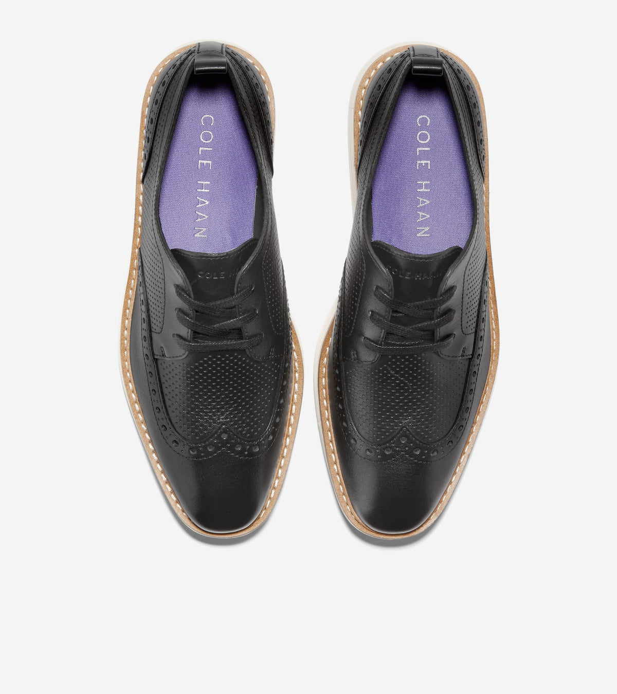 Women's ØriginalGrand Platform Wingtip Oxfords in Black | Cole Haan