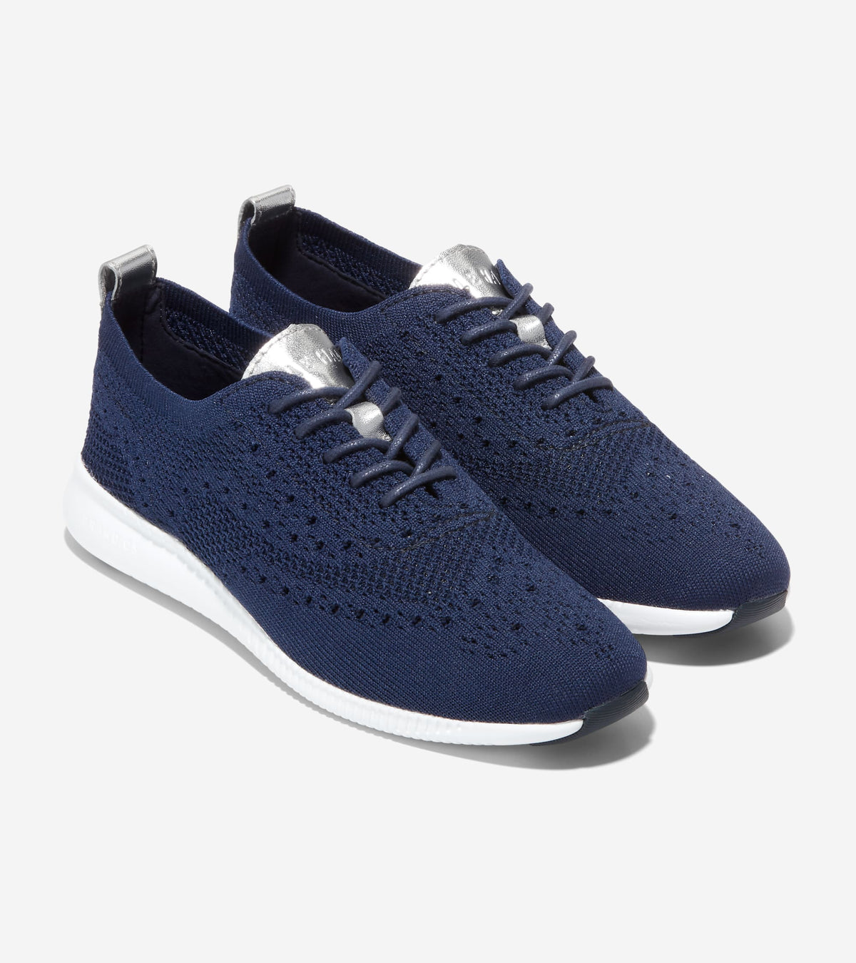 Women's 2.ZERØGRAND Stitchlite™ Wingtip Oxfords in Blue | Cole Haan