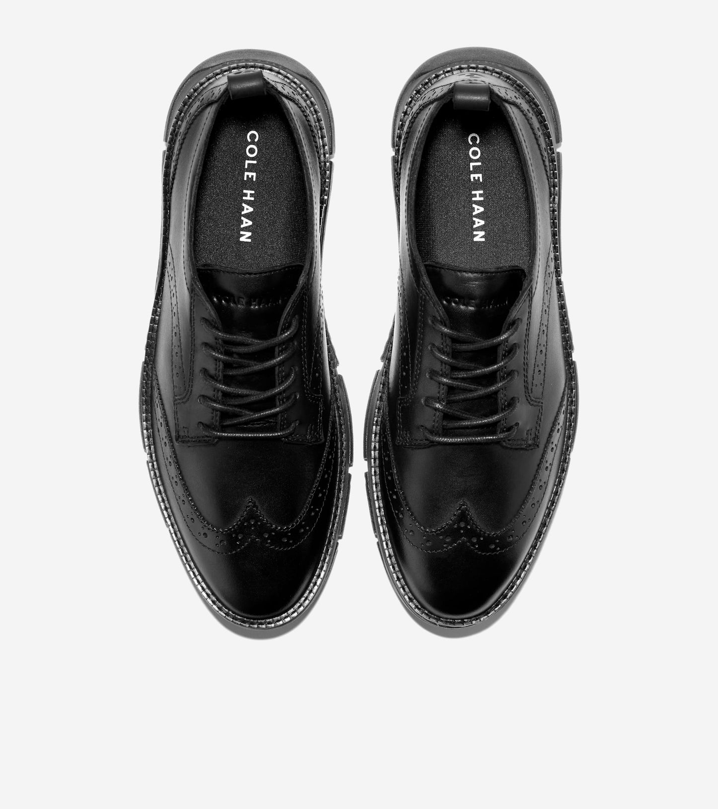 Women's ZERØGRAND Rella Wingtip Oxfords in Black | Cole Haan