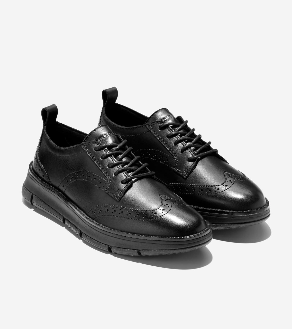 Women's ZERØGRAND Rella Wingtip Oxfords in Black | Cole Haan