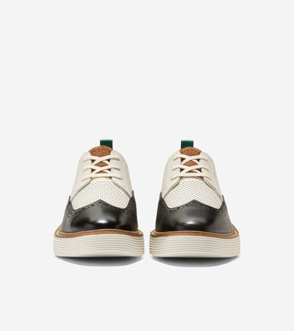 Women's ØriginalGrand Platform Wingtip Oxfords in Black, white | Cole Haan