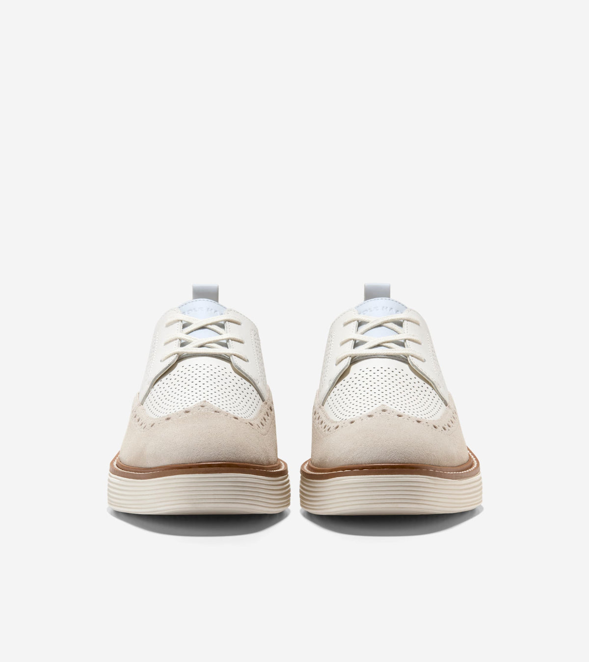 Women's ØriginalGrand Platform Wingtip Oxfords in White | Cole Haan