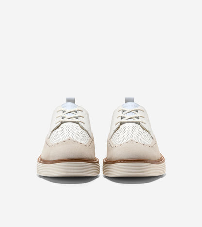 Women's ØriginalGrand Platform Wingtip Oxfords in White | Cole Haan