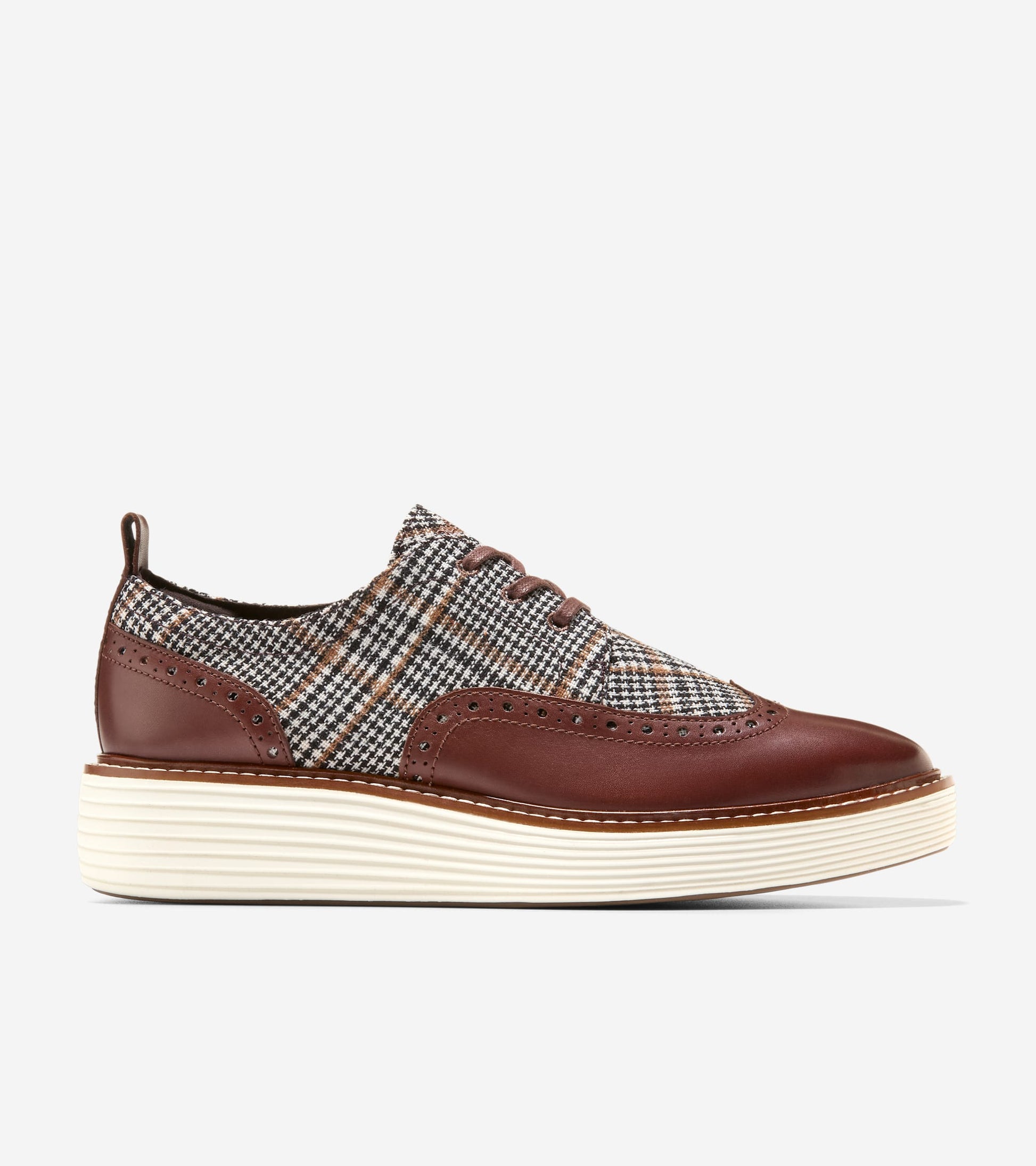 Women's ØriginalGrand Platform Wingtip Oxfords in Brown, grey | Cole Haan