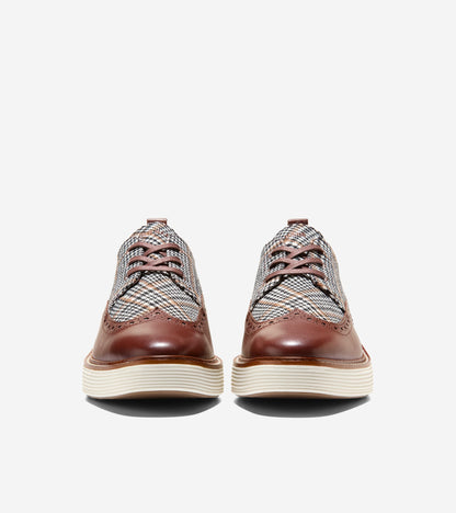 Women's ØriginalGrand Platform Wingtip Oxfords in Brown, grey | Cole Haan