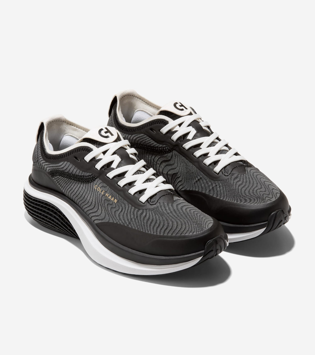 Women's ØriginalGrand SkyWeave™ Everarc Running Sneakers in Black | Cole Haan