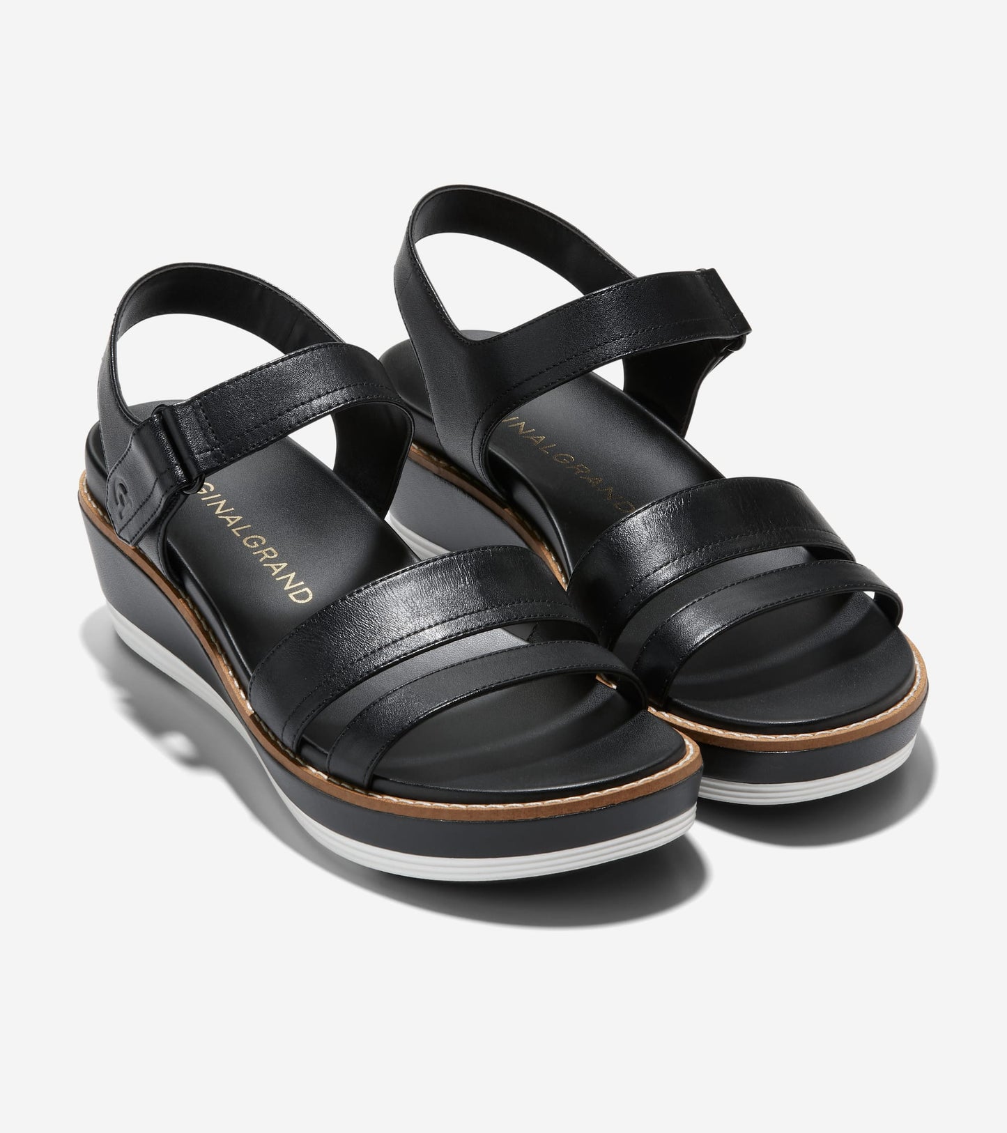 Women's ØriginalGrand Peyton Flatform Sandals in Black | Cole Haan
