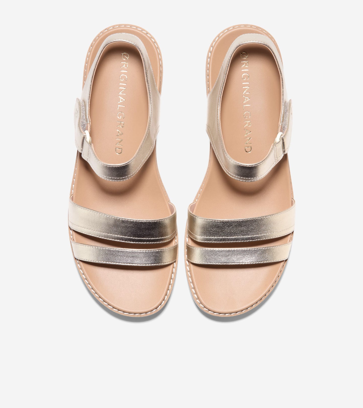 Women's ØriginalGrand Peyton Flatform Sandals in Gold | Cole Haan