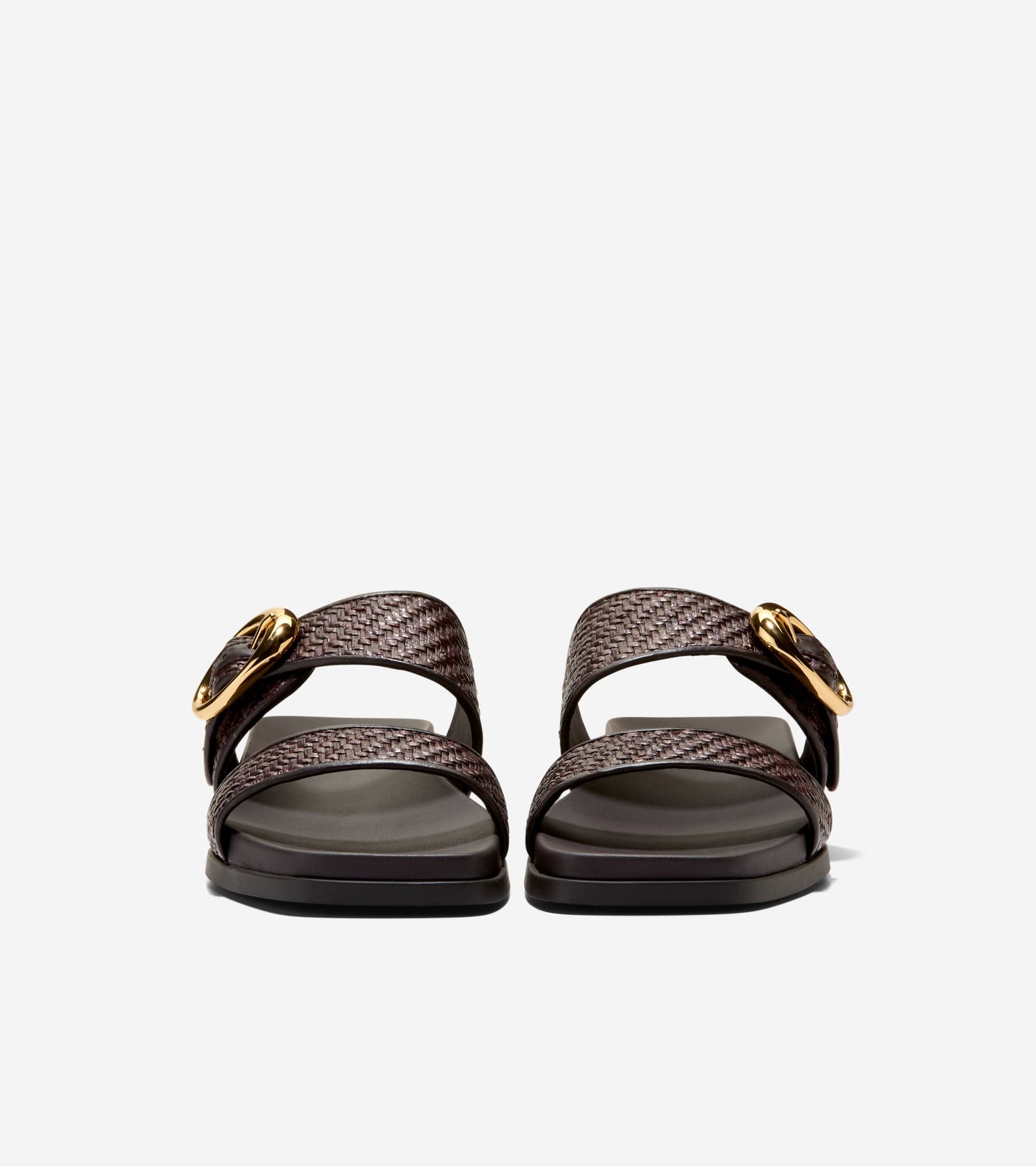 Women's Oaklynn Double Band Footbed Sandals in Brown | Cole Haan
