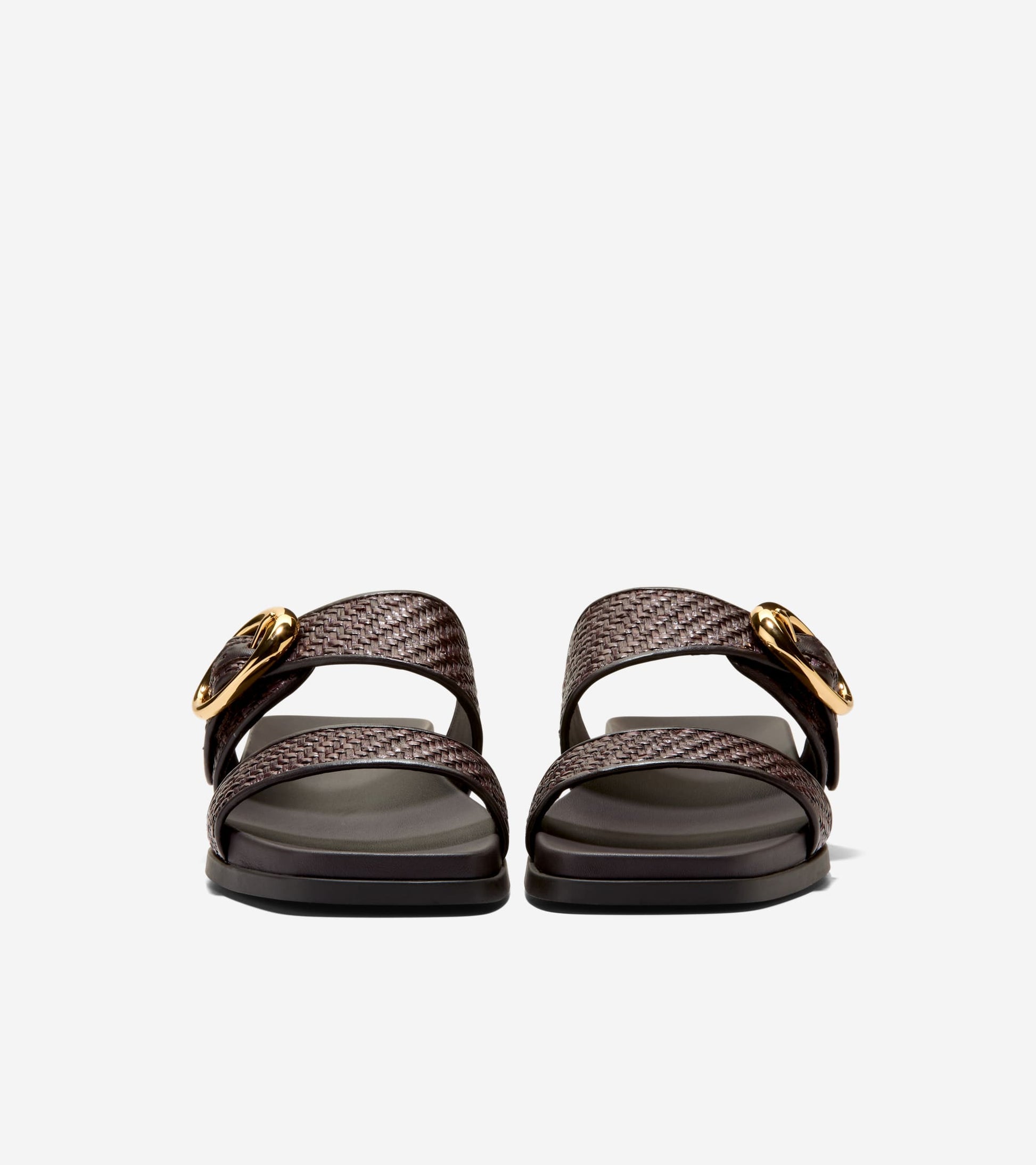 Women's Oaklynn Double Band Footbed Sandals in Brown | Cole Haan