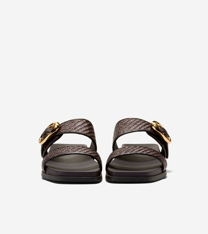 Women's Oaklynn Double Band Footbed Sandals in Brown | Cole Haan