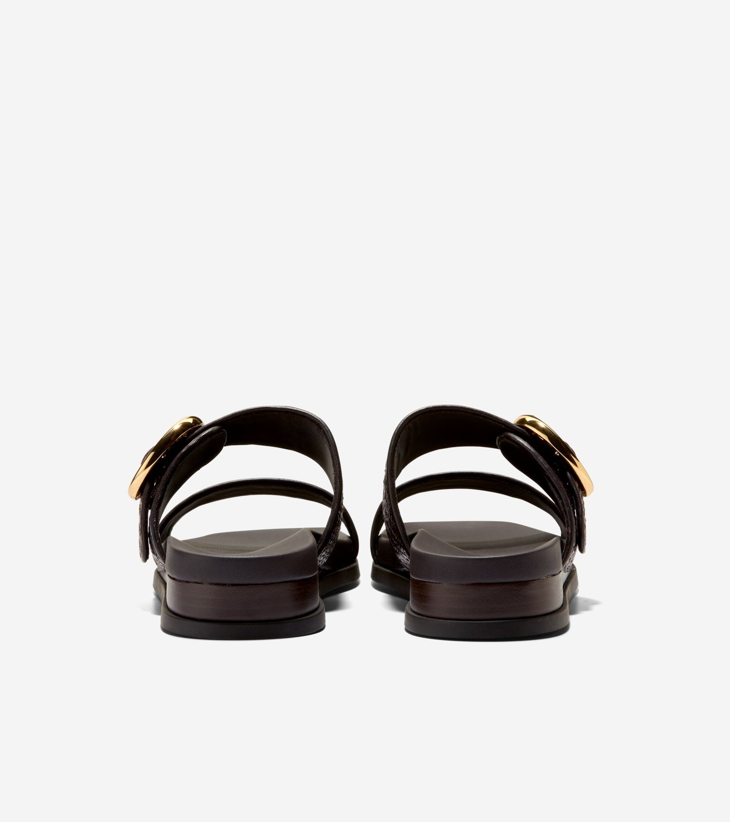 Women's Oaklynn Double Band Footbed Sandals in Brown | Cole Haan