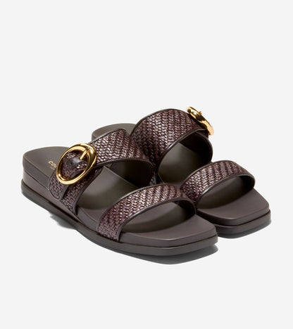 Women's Oaklynn Double Band Footbed Sandals in Brown | Cole Haan