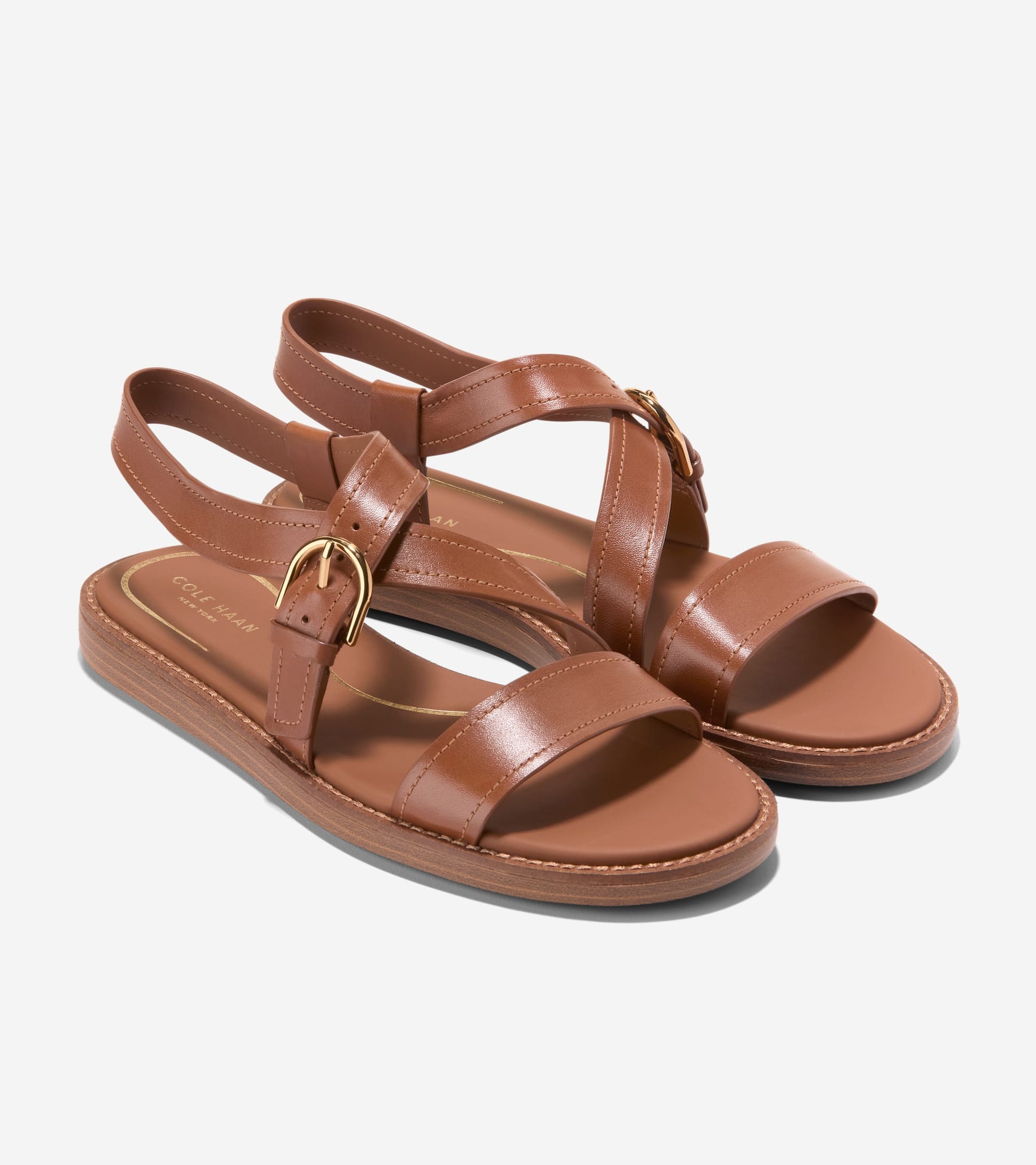 Women's Kami Buckle Sandals in Brown | Cole Haan
