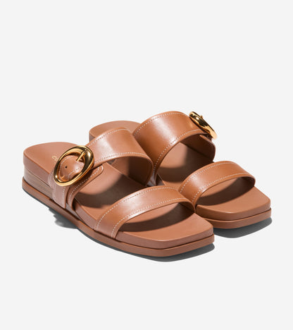Women's Oaklynn Double Band Footbed Sandals in Brown | Cole Haan