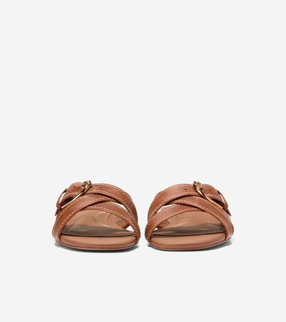 Women's Velma Buckle Slide Sandals in Brown | Cole Haan
