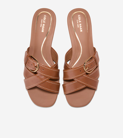 Women's Velma Buckle Slide Sandals in Brown | Cole Haan