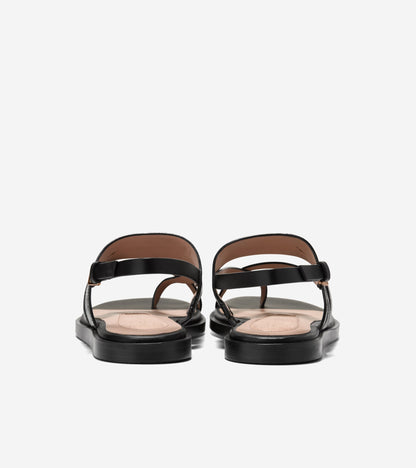 Women's Go-To Estella Flat Thong Sandals in Black | Cole Haan
