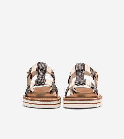 Women's Pinch Long-Weekender Sandals in Black, beige | Cole Haan