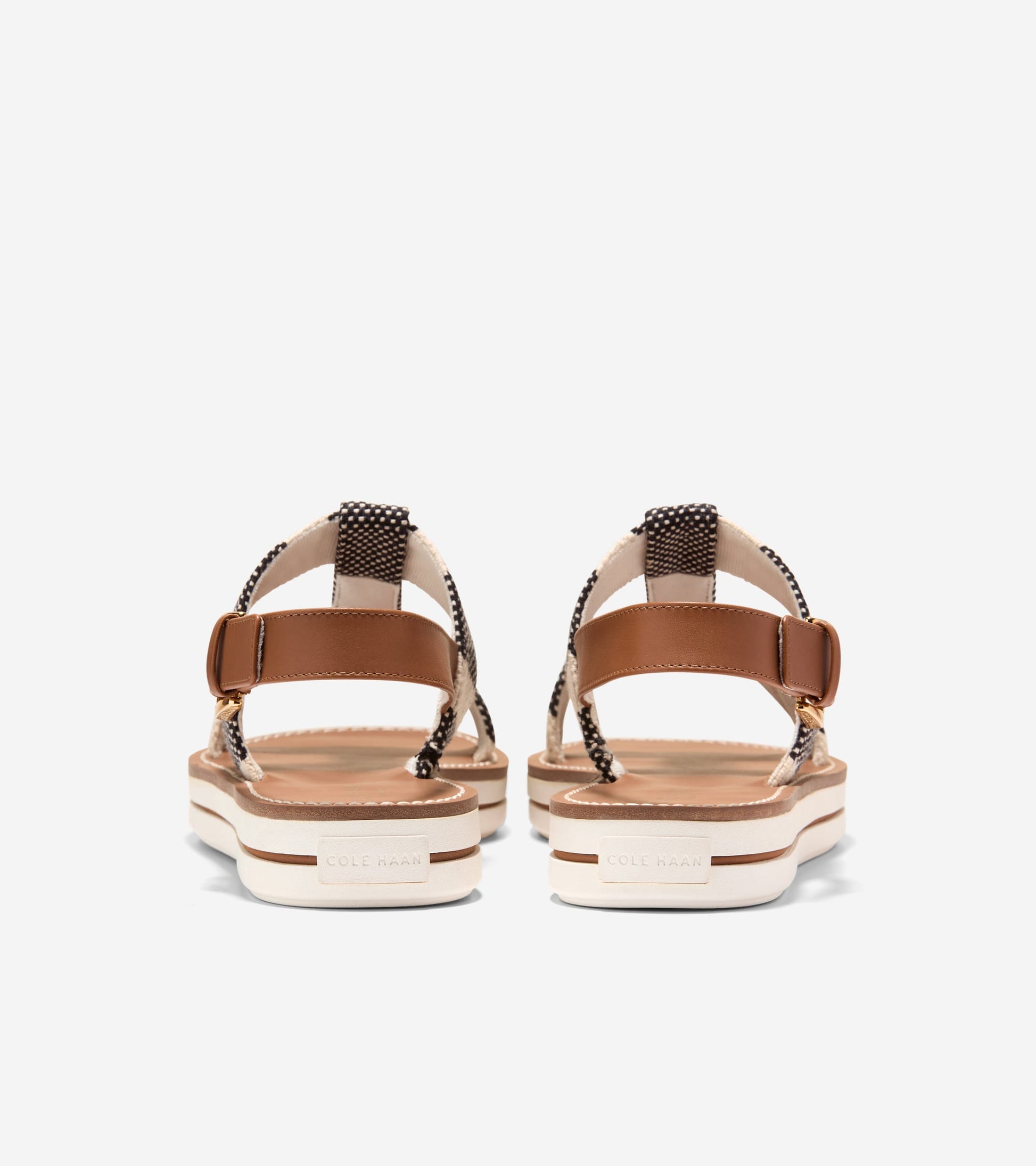 Women's Pinch Long-Weekender Sandals in Black, beige | Cole Haan