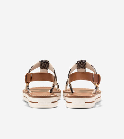 Women's Pinch Long-Weekender Sandals in Black, beige | Cole Haan