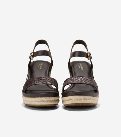 Women's Cloudfeel Asbury Espadrille Wedge Sandals in Brown | Cole Haan