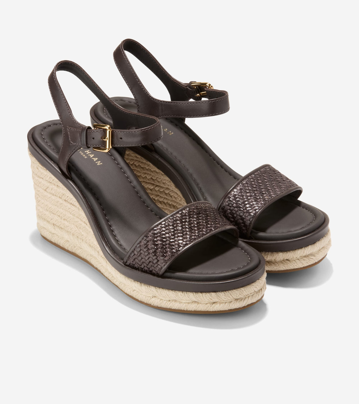 Women's Cloudfeel Asbury Espadrille Wedge Sandals in Brown | Cole Haan