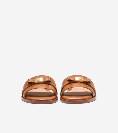 Women's Go-To Emalia Slide Bow Sandals in Brown | Cole Haan