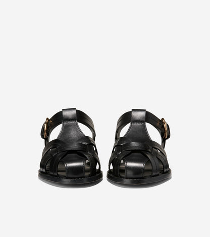 Women's Rosette Fisherman Sandals in Black | Cole Haan