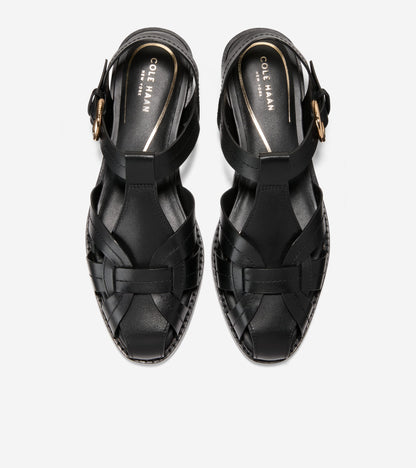 Women's Rosette Fisherman Sandals in Black | Cole Haan
