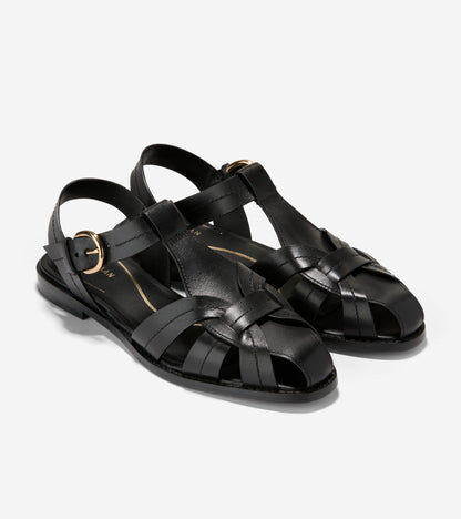 Women's Rosette Fisherman Sandals in Black | Cole Haan