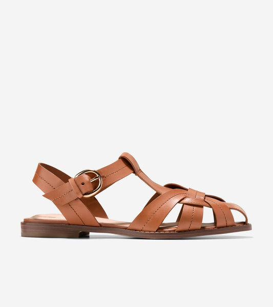 Women's Rosette Fisherman Sandals in Brown | Cole Haan