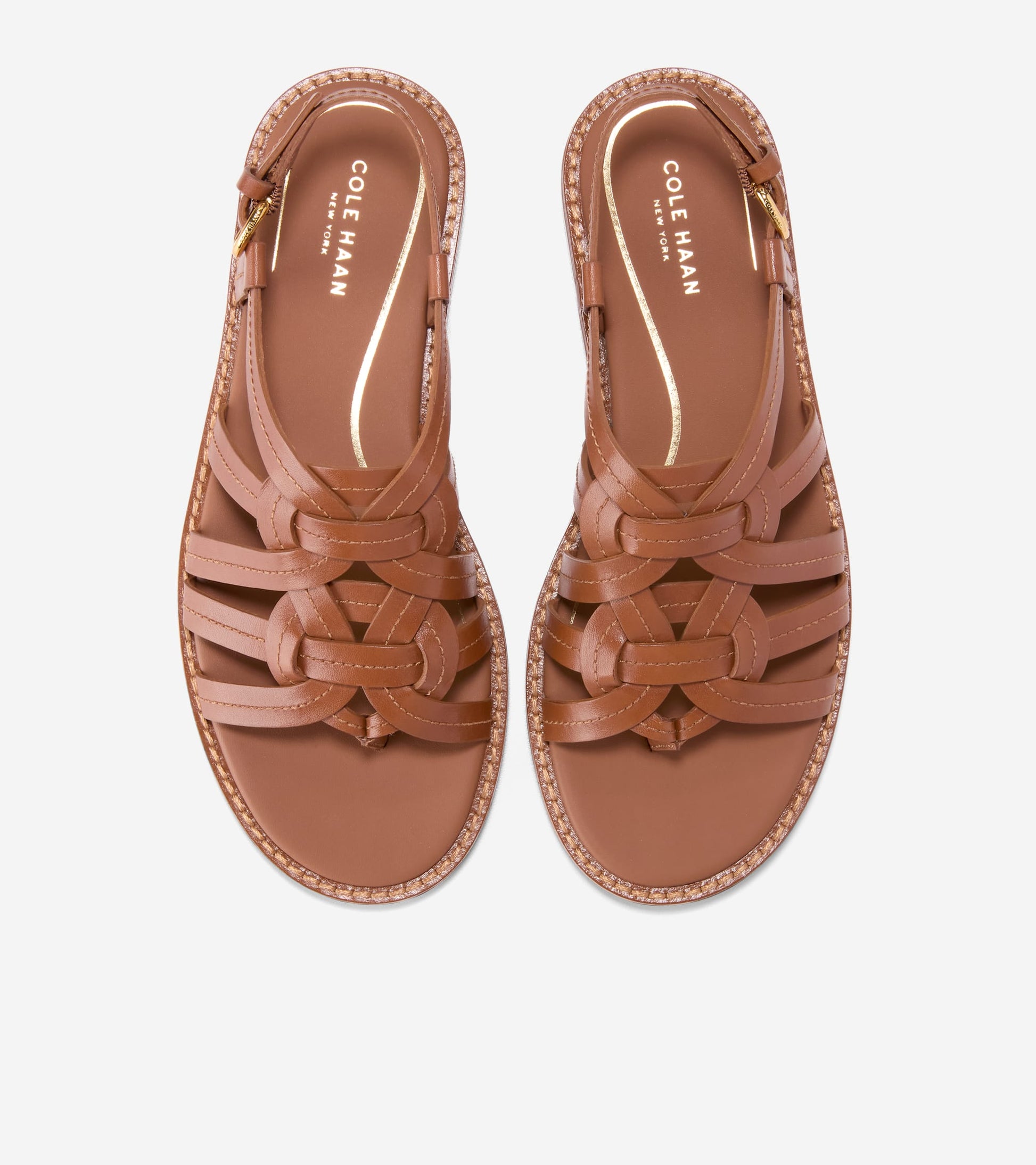 Women's Kami Interwoven Thong Sandals in Brown | Cole Haan