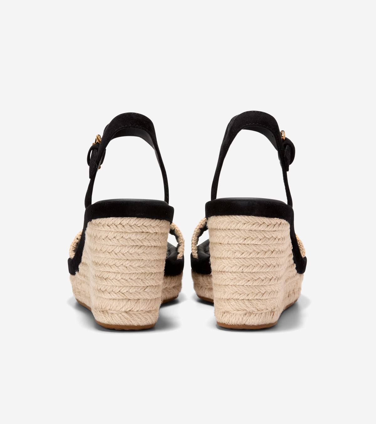 Women's Cloudfeel Asbury Espadrille Wedge Sandals in Black | Cole Haan