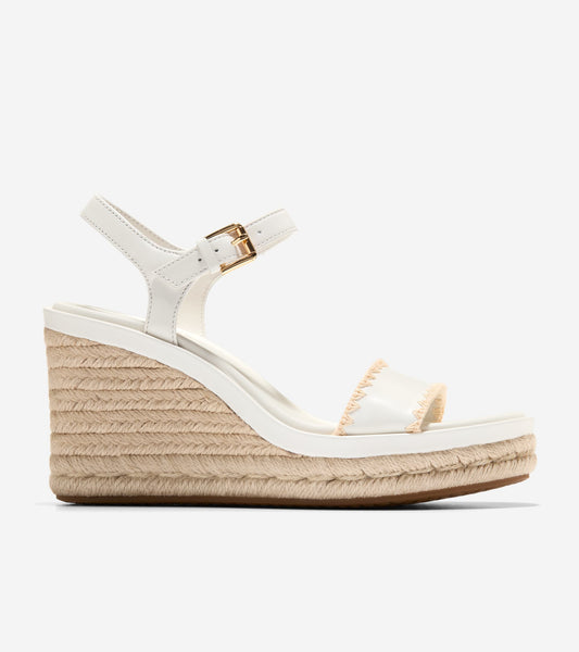Women's Cloudfeel Asbury Espadrille Wedge Sandals in White | Cole Haan