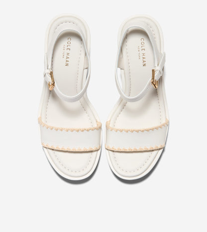 Women's Cloudfeel Asbury Espadrille Wedge Sandals in White | Cole Haan
