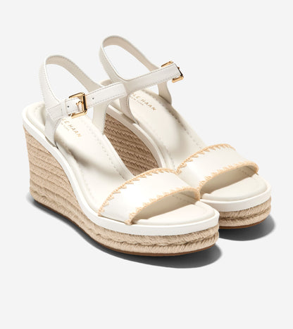 Women's Cloudfeel Asbury Espadrille Wedge Sandals in White | Cole Haan